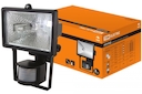Прожектор ИО500Д (детектор) галоген.черный IP54 TDM